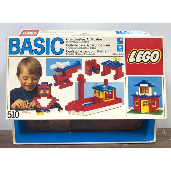 Vintage 1985 Lego Basic Building Set 510 RARE European Box Factory Sealed NIB - Picture 1 of 9